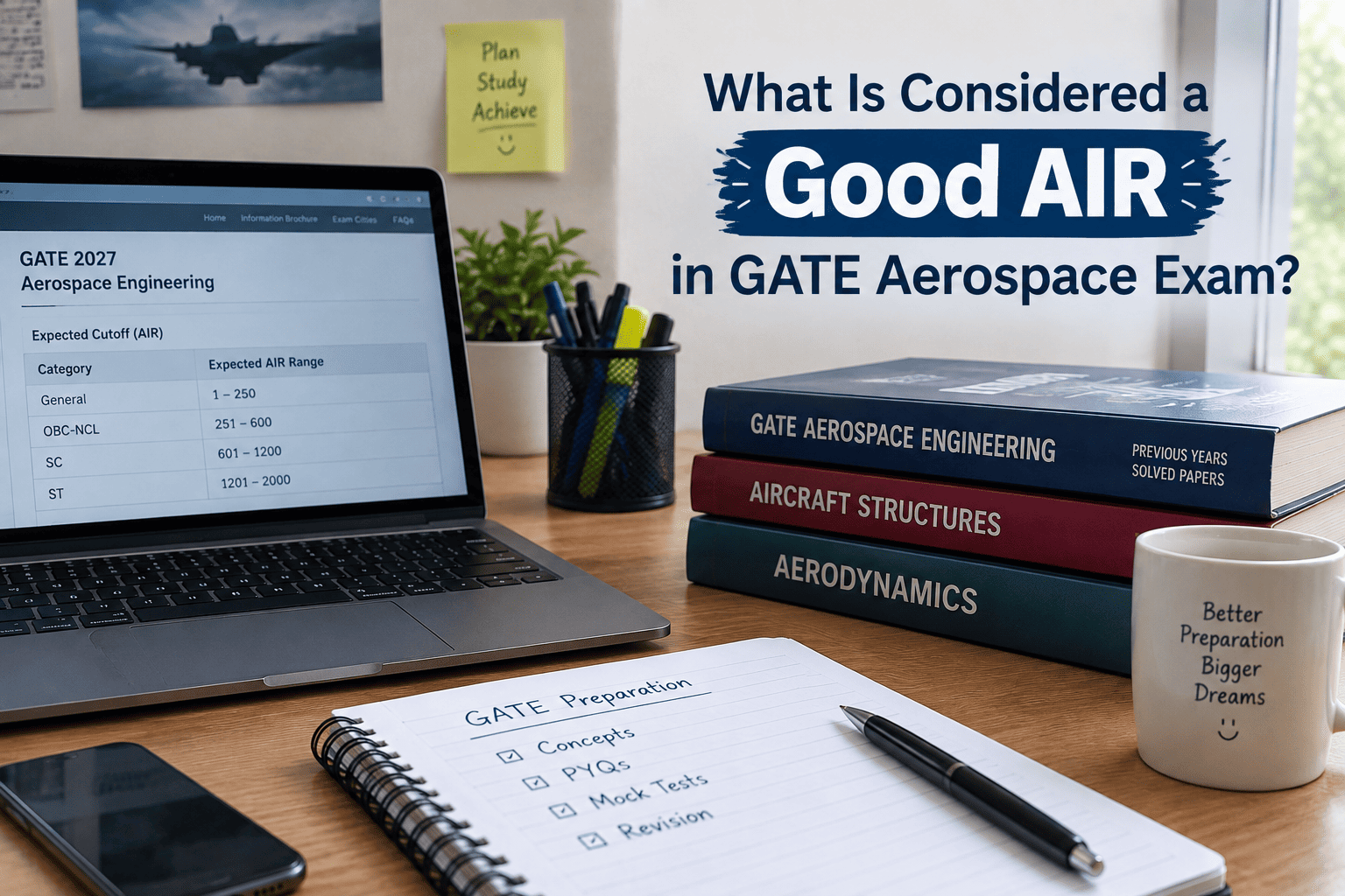 What Is Considered a Good AIR in GATE Aerospace Exam?